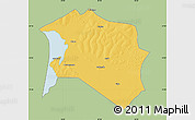Savanna Style Map of Chilubi, single color outside