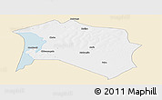 Classic Style Panoramic Map of Chilubi, single color outside