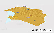 Physical Panoramic Map of Chilubi, cropped outside