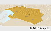 Physical Panoramic Map of Chilubi, lighten