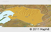 Physical Panoramic Map of Chilubi, satellite outside