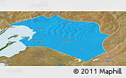 Political Panoramic Map of Chilubi, satellite outside