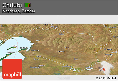 Satellite Panoramic Map of Chilubi