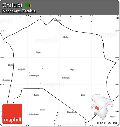 Blank Simple Map of Chilubi