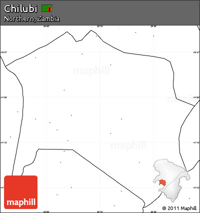 Blank Simple Map of Chilubi, no labels