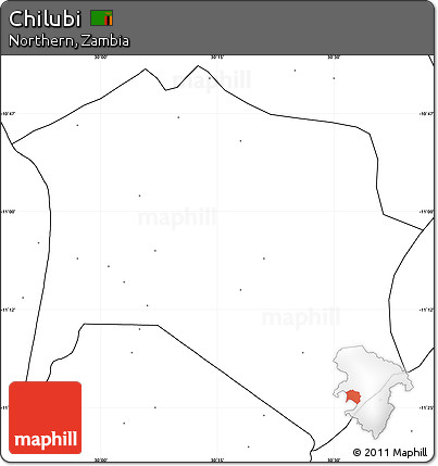 Blank Simple Map of Chilubi, no labels