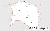 Classic Style Simple Map of Chilubi, cropped outside