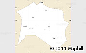 Classic Style Simple Map of Chilubi, single color outside