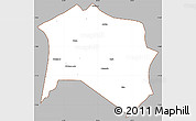 Gray Simple Map of Chilubi, cropped outside