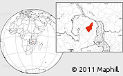 Blank Location Map of Chinsali