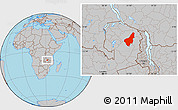 Gray Location Map of Chinsali