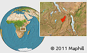 Satellite Location Map of Chinsali