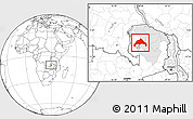 Blank Location Map of Luwingu, highlighted parent region