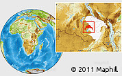 Physical Location Map of Luwingu, highlighted parent region