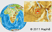 Physical Location Map of Luwingu