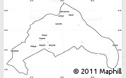 Blank Simple Map of Luwingu, cropped outside