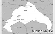 Gray Simple Map of Luwingu