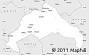Silver Style Simple Map of Luwingu