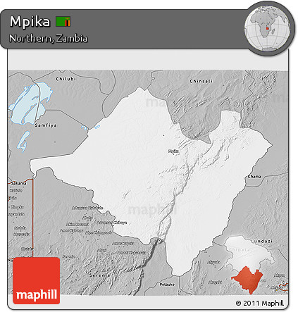 Gray 3D Map of Mpika