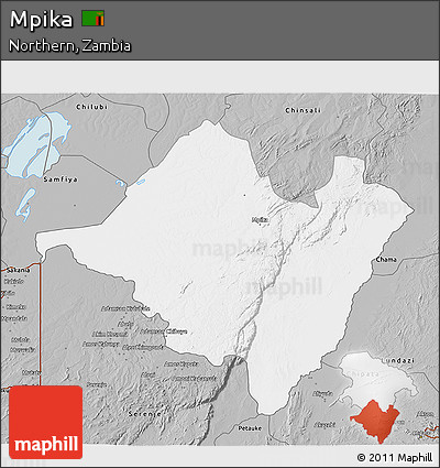 Gray 3D Map of Mpika