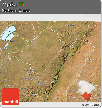 Satellite 3D Map of Mpika