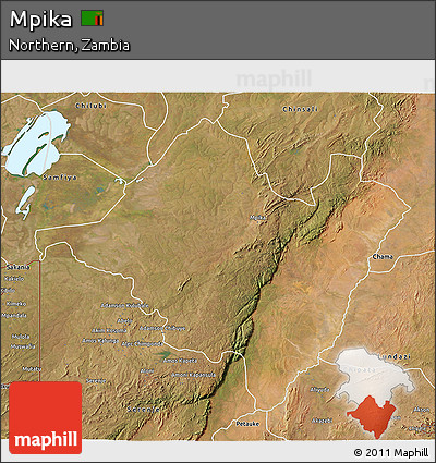 Satellite 3D Map of Mpika