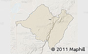 Shaded Relief 3D Map of Mpika, lighten