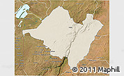 Shaded Relief 3D Map of Mpika, satellite outside