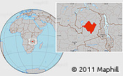 Gray Location Map of Mpika