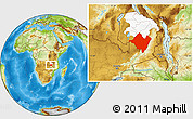 Physical Location Map of Mpika, highlighted parent region