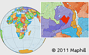 Political Location Map of Mpika