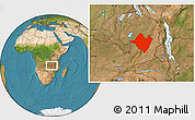 Satellite Location Map of Mpika