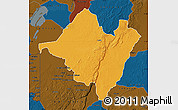 Political Map of Mpika, darken