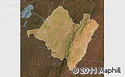 Satellite Map of Mpika, darken