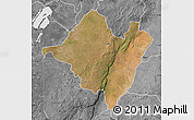 Satellite Map of Mpika, desaturated