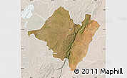 Satellite Map of Mpika, lighten