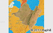 Satellite Map of Mpika, political outside