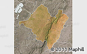 Satellite Map of Mpika, semi-desaturated