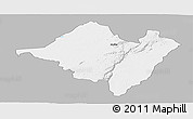 Gray Panoramic Map of Mpika, single color outside