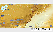 Physical Panoramic Map of Mpika