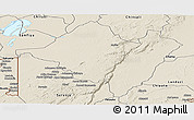 Shaded Relief Panoramic Map of Mpika