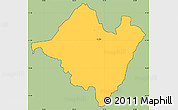 Savanna Style Simple Map of Mpika, cropped outside