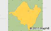 Savanna Style Simple Map of Mpika, single color outside