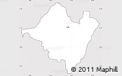 Silver Style Simple Map of Mpika, cropped outside