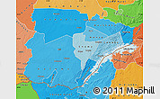 Political Shades Map of Southern