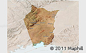 Satellite 3D Map of Siavonga, lighten