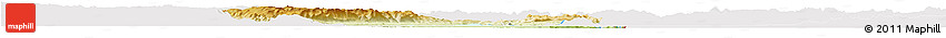 Physical Horizon Map of Siavonga, cropped outside
