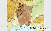 Satellite Map of Siavonga, physical outside