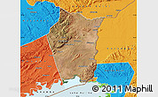 Satellite Map of Siavonga, political outside