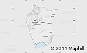 Silver Style Map of Siavonga, single color outside